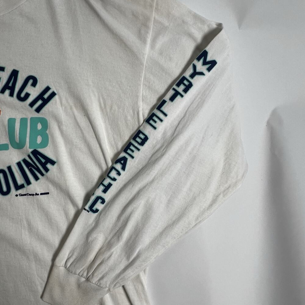 Fruit of the Loom Heavy Cotton Men’s XL White LS Crew Neck Surf Tee - Picture 4 of 8